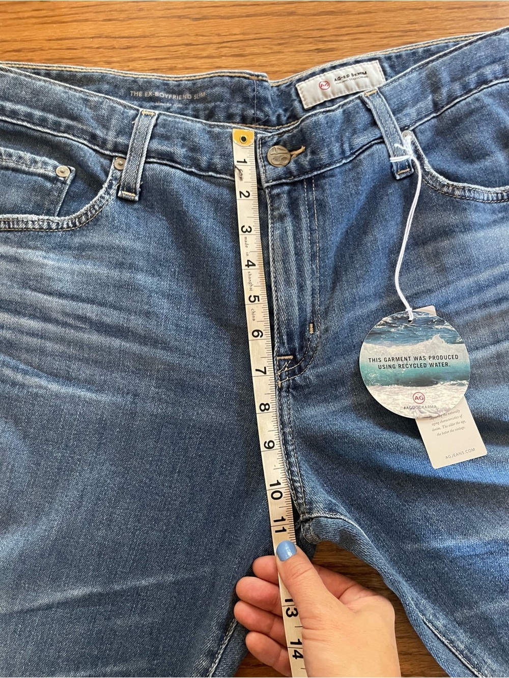 AG Adriano Goldschmied Ex-Boyfriend Slouchy Slim Jeans NWT Plus Size 33 - Picture 6 of 9